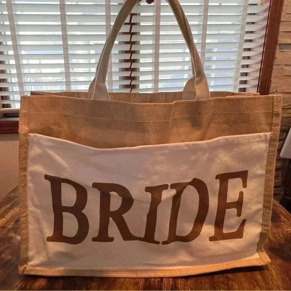 Bride | wedding, bridal, bride tote bag. - Picture 1 of 11